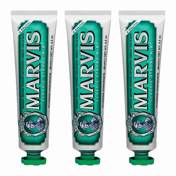 マルヴィス クラシック ストロングミント 歯磨き粉85ml x 3もっとお得な3個セット