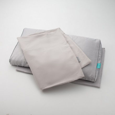 西川 医師がすすめる健康枕 もっと首楽寝専用ピローケース 62×38cm グレー