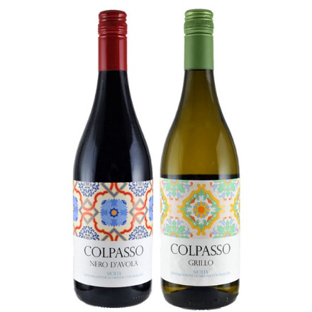 イタリア伝統のぶどうを使ったヴィーガンワイン コルパッソ 赤白セット 750ml×2