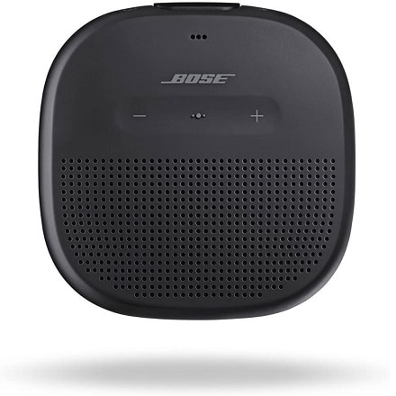 Bose SoundLink Micro Bluetooth speaker ポータブル ワイヤレス スピーカー マイク付 最大6時間 再生 防水 ブラック ストラップ付