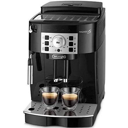 デロンギ DeLonghi 全自動コーヒーメーカー マグニフィカS ミルク泡立て 手動 ブラック ECAM22112B エントリーモデル