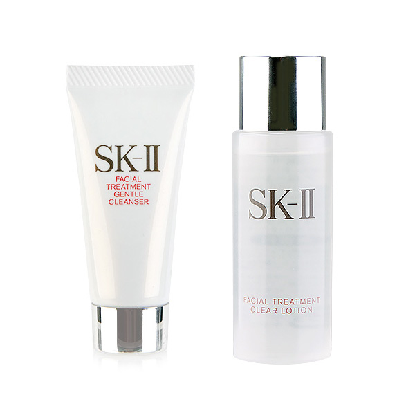 SK-2/SK-II/エスケーツー お得！フェイシャルトリートメントジェントルクレンザー/クリア ローションミニサイズセット
