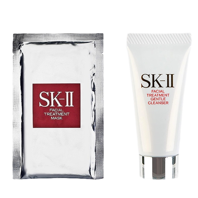 SK-2/SK-II/エスケーツー ピテラベーシックケア 2点セット/FT マスク 1枚 ＋ FTジェントルクレンザー 20g