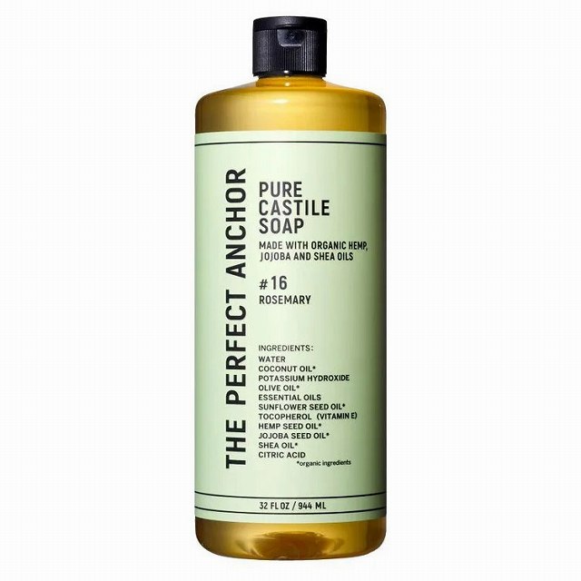 ザ パーフェクトアンカー ピュア カスチールソープ 944mlローズマリー