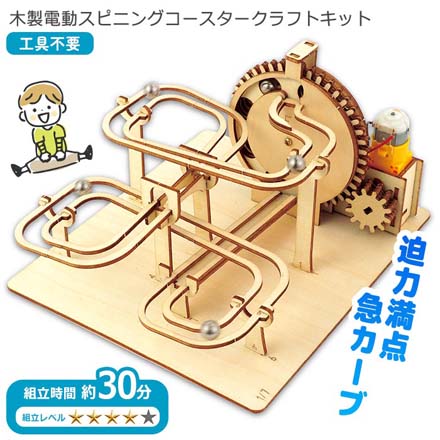 木製電動スピニングコースタークラフトキット FDC