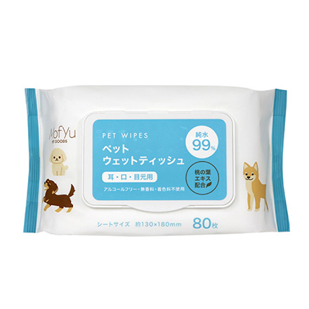 ペットウェットティッシュ 耳･口･目元用 1個