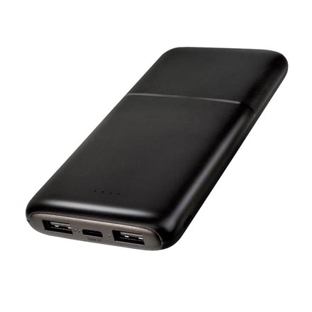 モバイルバッテリー 10000mAh ブラック