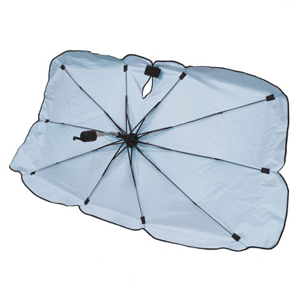 折り畳み傘型サンシェード Lサイズ ブルー