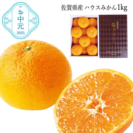 お中元 2025 佐賀県産 ハウスみかん1kg 4726-054
