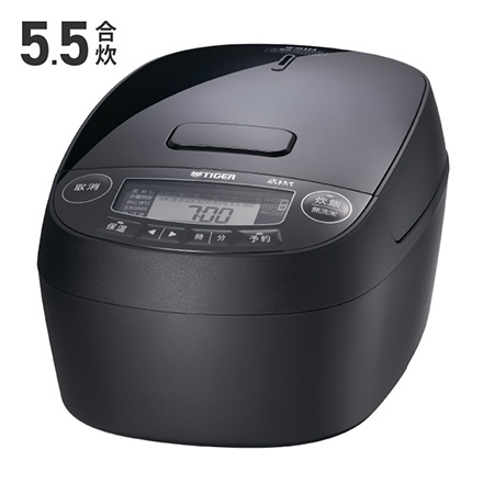 タイガー 圧力IHジャー炊飯器 5.5合炊き グロスブラック JPV-M100KG