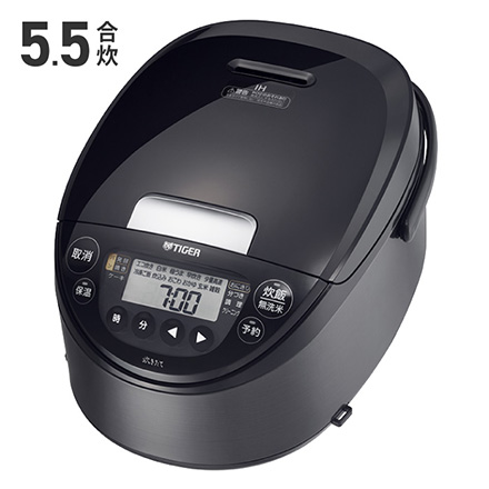 タイガー IHジャー炊飯器 5.5合炊き モーブブラック JPW-K100KV