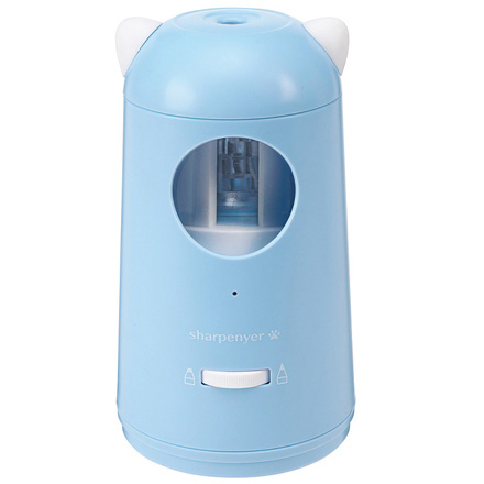 電動鉛筆削り 充電式えんぴつけずりシャープニャー ブルー FDC