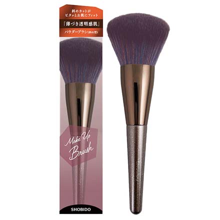 粧美堂 メイクブラシ makeupbrushパウダーブラシ 斜め型