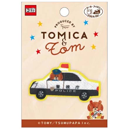 ワッペン アップリケ ワッペントミカつむぱぱ TOM60パトロールカー