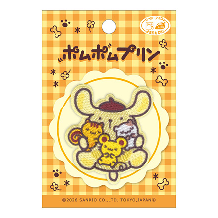 ワッペン ポムポムプリン 30thアニバーサリーワッペン SCW80