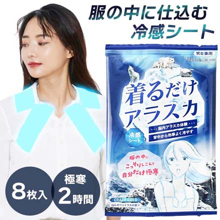 着るだけアラスカ 冷感シート