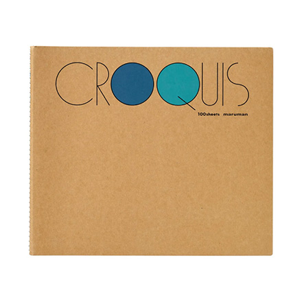 クロッキーブック 白クロッキー紙 S ブルー FDC
