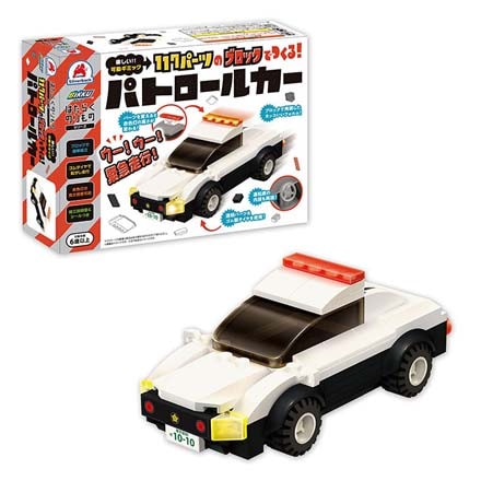 ブロック 乗り物 知育玩具 パトロールカー