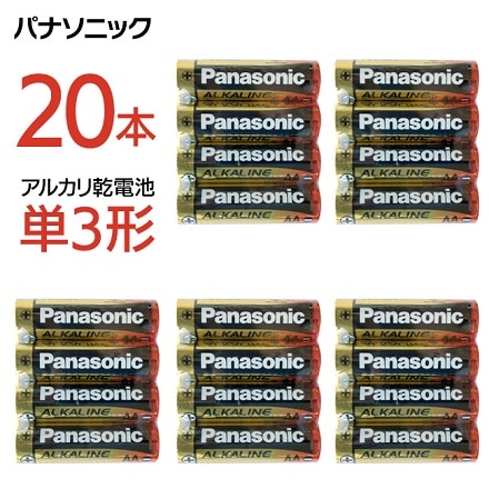 20本セット 4P×5個 Panasonic アルカリ乾電池単3形 4Pパック