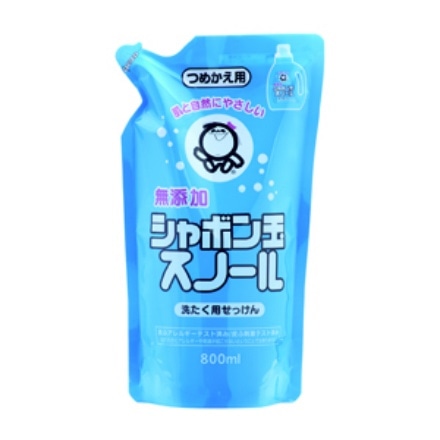 シャボン玉 スノール 詰替え 800ml × 12点セット シャボン玉石けん 4901797032020