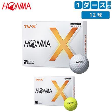 ホンマ ゴルフ TW-X BT2402 ゴルフボール ホワイト,イエロー 1ダース/12球入り ホワイト(WH)