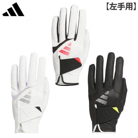 左手用アディダス KVH42 アディゼロ ゴルフグローブ ホワイト×レッド/22cm