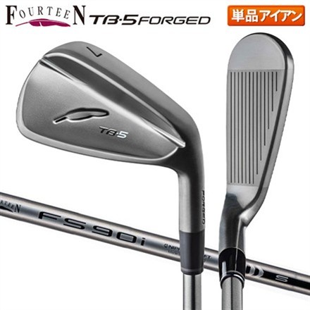 フォーティーン TB-5('25) FORGED ダイヤモンドブラックサテン仕上げ アイアン単品 FS90iBK スチールシャフト #5/R