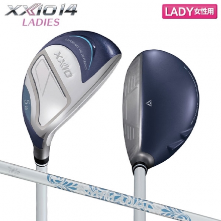 レディースダンロップ ゼクシオ14 ユーティリティー ゼクシオ MP1400L カーボンシャフト ブルー H4/22度/A