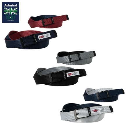 アドミラル ゴルフ ADMB6AV1 スライドロック リバーシブル ベルト ネイビー(30)