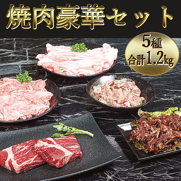 Meat Plus 焼肉豪華セット（5種合計：1.2kg）