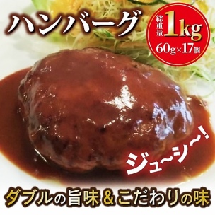 冷凍 ハンバーグ 1kg 60g×17個