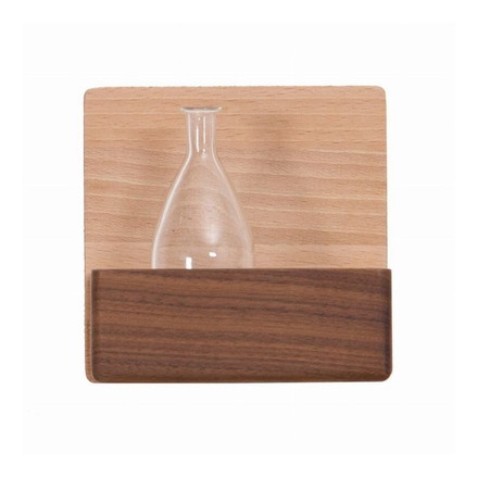 Latree(ラトレ) TILEシリーズ 無垢のボックス 壁掛け クロスピン使用タイプ ビーチ+ウォールナット材 株式会社HIDAKAGU