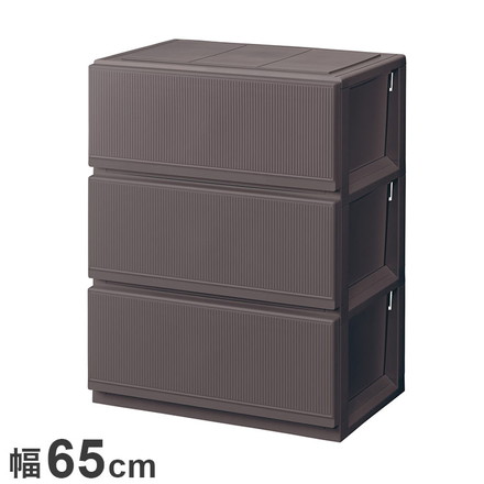 天馬 プロフィックス スタイルケース組立式 6503深型 ブラウン 衣類収納 収納ケース チェスト クローゼット収納