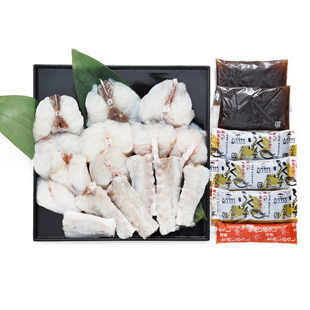 福岡 ふく太郎本部 ふくちりセット まふくちり身・アラ400g、ふく鍋だし45g×2、ポン酢35g×3、モミジオロシ16g