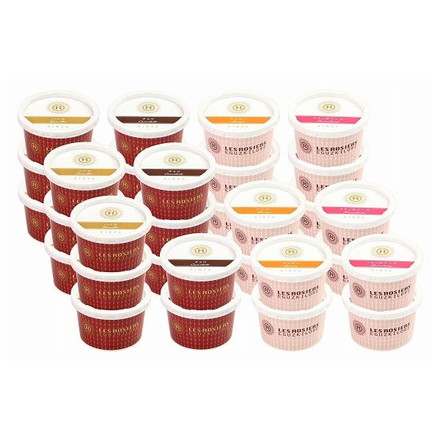 東京 銀座京橋 レ ロジェ エギュスキロール 銀座アイスバラエティ バニラ74ml×9、チョコ74ml×8、マンゴー・フランボワーズ各74ml×各7(計31)