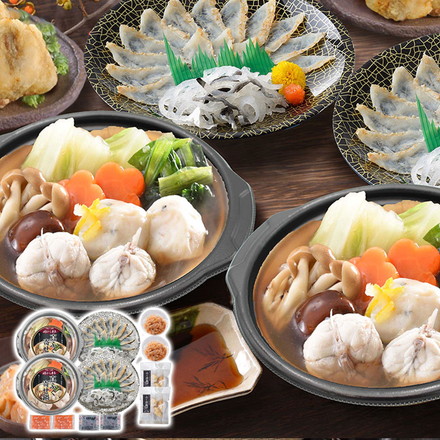 「関とら本店」ふくたたき刺身とふく個食鍋セット 1000g ふぐ 新生活 お祝い お取り寄せ