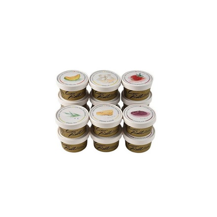 北海道十勝カウベルアイスクリーム 80ml×15個（バニラ×3、赤肉メロン×3、ストロベリー×3、クリームチーズ×2、抹茶×2、チョコレート×2）