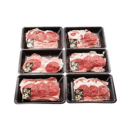前沢牛うすぎり 前沢牛うすぎり(バラ肉、カタ肉) 200g×6