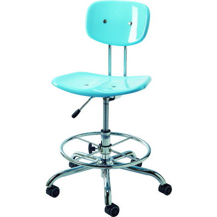 TRUSCO トラスコ FRPクリーンルームチェア ライトブルー CCFR1LB