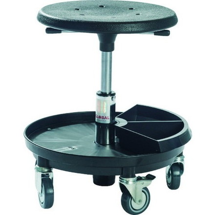Global SIGMA 400P 工具トレー付作業チェア 樹脂製ベース 座高37~50cm 2030013000