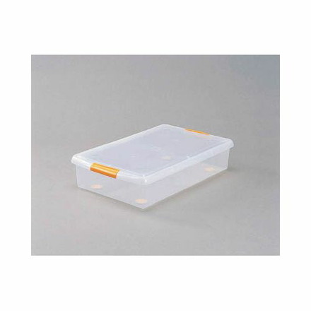 IRIS 薄型ボックス UG-475 クリア/オレンジ UG475