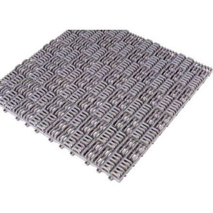 ミヅシマ クロスラインマットエース 150Ｘ150 グレー【420-0310】(床材用品・スノコ)