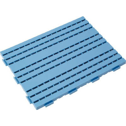 ミヅシマ カラースノコジョイントＲＥ 中フチ－ 75ｍｍＸ150ｍｍ 青【600-0110】(床材用品・スノコ)