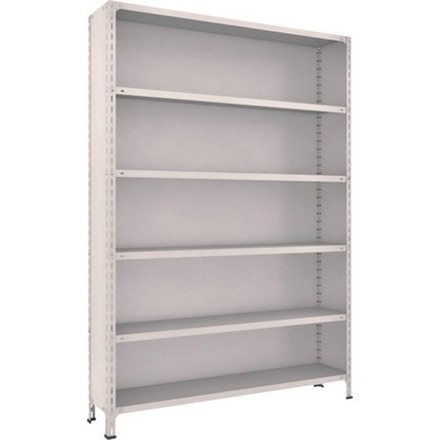 TRUSCO トラスコ 軽量棚背板・側板付 W1500XD300X2100 6段 ネオグレー 75V26 組立品 組立設置不可