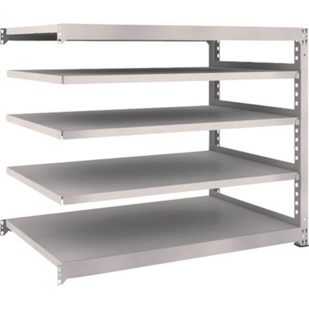 TRUSCO トラスコ M5型中量棚 1500X921XH1200 5段 連結 ネオグレー M54595B 組立品 組立設置不可