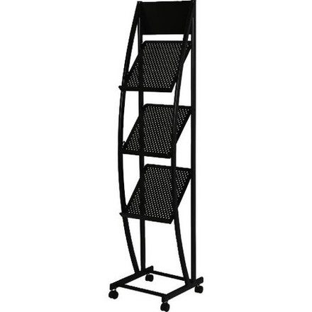 WRITEBEST パンフレットスタンド 310×330×1350 MR1518 組立品