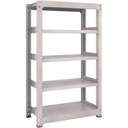 TRUSCO トラスコ M3型中量棚 H1500 W1500 D1121 5段 ネオグレー M355125 組立品 組立設置不可