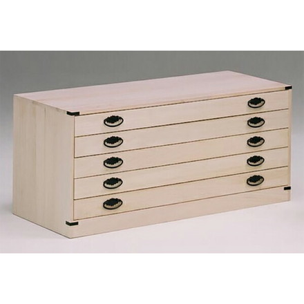 桐チェスト チェスト 幅100cm 桐 小袖 【大川家具 完成品 日本製】 5段 収納 国産