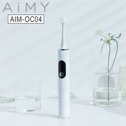 AiMY トゥースブラシ 電動歯ブラシ 360度 360° 極細ブラシ 高速振動 充電式 AIM-OC04