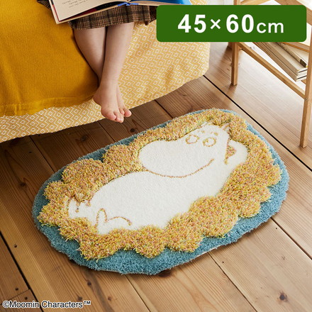 マット 日本製 45×60cm ムーミン MOOMIN FLUFFY MOOMIN MAT フラッフィー ムーミンマット ラグマット 玄関マット 防ダニ 北欧